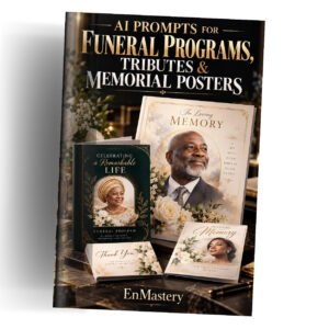 AI Prompts for Funeral Programs, Tributes & Memorial Posters